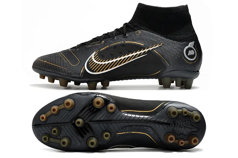 Nike Mercurial Superfly 8 Elite AG - Black/Golden Strike/Shadow Black