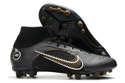 Nike Mercurial Superfly 8 Elite AG - Black/Golden Strike/Shadow Black