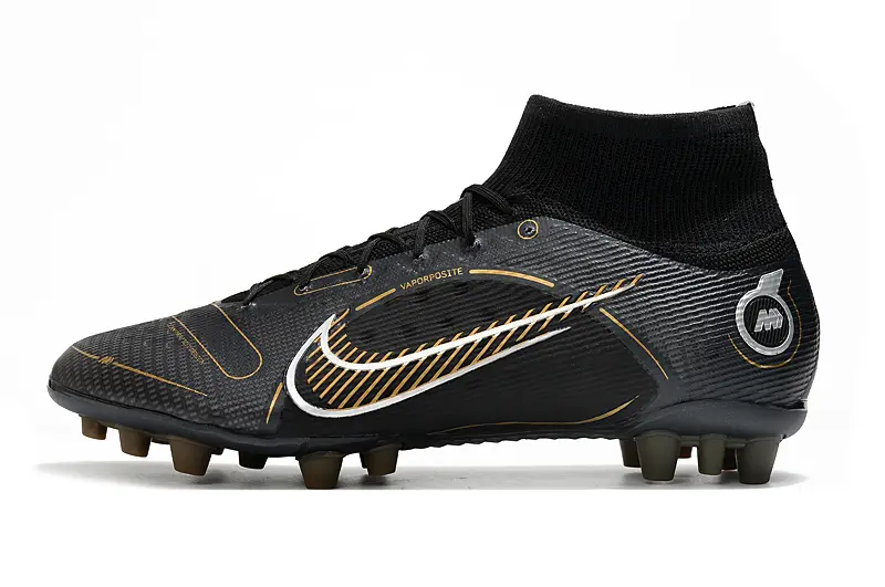 Nike Mercurial Superfly 8 Elite AG - Black/Golden Strike/Shadow Black