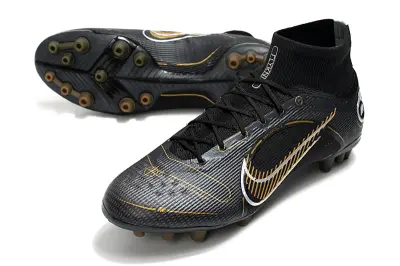 Nike Mercurial Superfly 8 Elite AG - Black/Golden Strike/Shadow Black