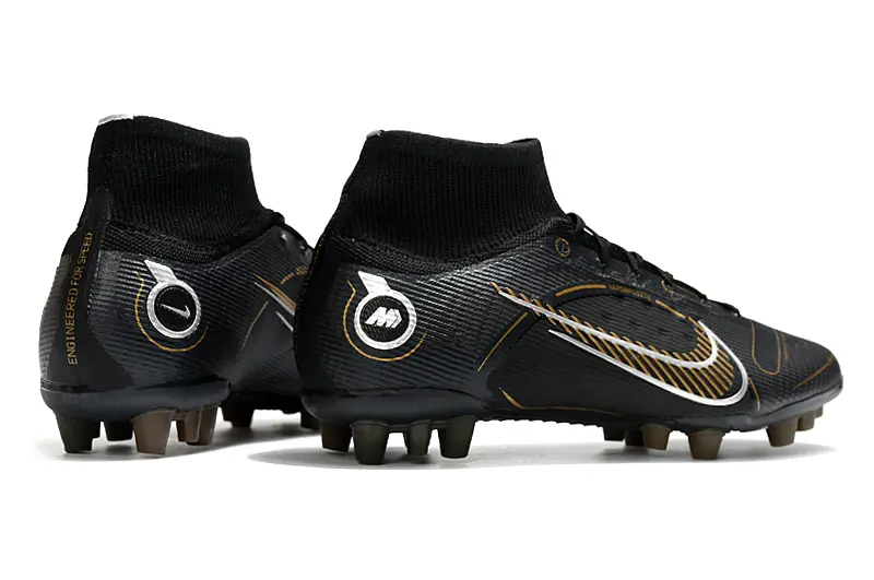 Nike Mercurial Superfly 8 Elite AG - Black/Golden Strike/Shadow Black