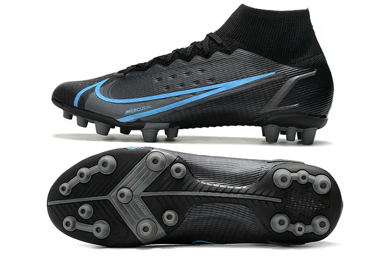 Nike Mercurial Superfly 8 Elite AG - Black/Black/Photo Blue