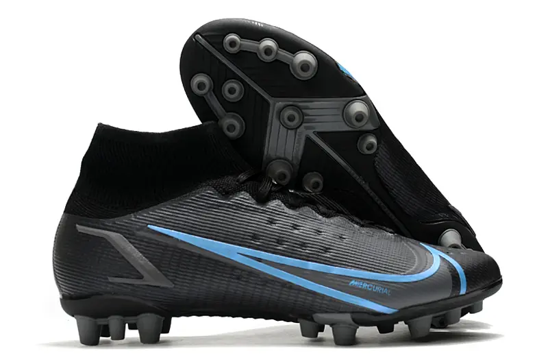 Nike Mercurial Superfly 8 Elite AG - Black/Black/Photo Blue