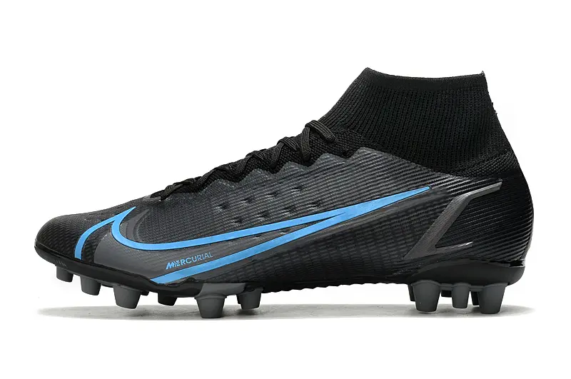 Nike Mercurial Superfly 8 Elite AG - Black/Black/Photo Blue