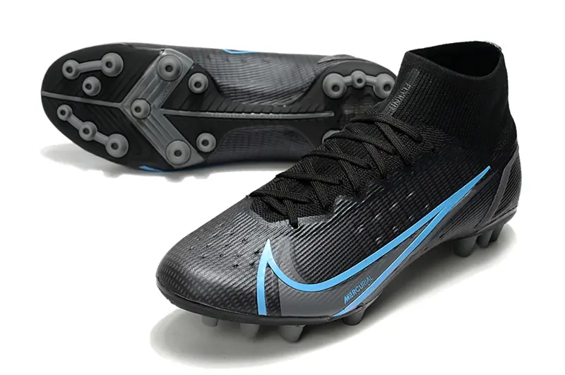 Nike Mercurial Superfly 8 Elite AG - Black/Black/Photo Blue