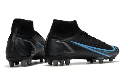 Nike Mercurial Superfly 8 Elite AG - Black/Black/Photo Blue