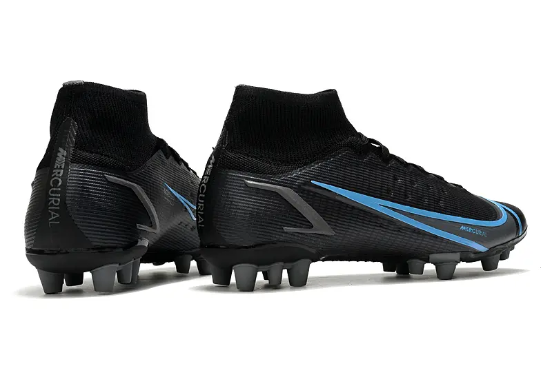 Nike Mercurial Superfly 8 Elite AG - Black/Black/Photo Blue