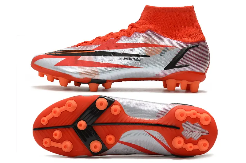 Nike Mercurial Superfly 8 Elite AG - Red/Crimson/Metallic Silver