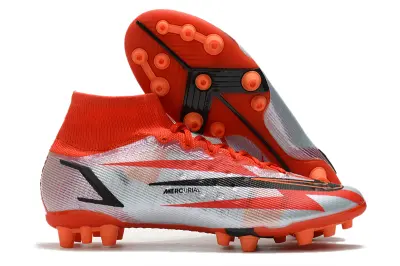 Nike Mercurial Superfly 8 Elite AG - Red/Crimson/Metallic Silver