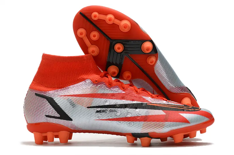 Nike Mercurial Superfly 8 Elite AG - Red/Crimson/Metallic Silver