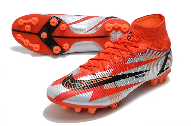 Nike Mercurial Superfly 8 Elite AG - Red/Crimson/Metallic Silver