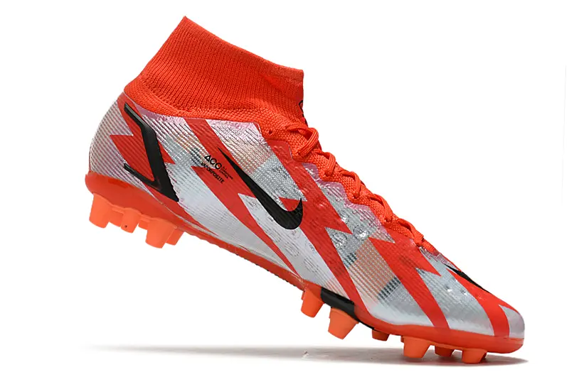 Nike Mercurial Superfly 8 Elite AG - Red/Crimson/Metallic Silver