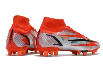 Nike Mercurial Superfly 8 Elite AG - Red/Crimson/Metallic Silver
