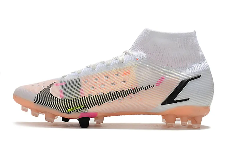 Nike Mercurial Superfly 8 Elite AG - White/Coral Pink/Electric Yellow