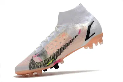 Nike Mercurial Superfly 8 Elite AG - White/Coral Pink/Electric Yellow