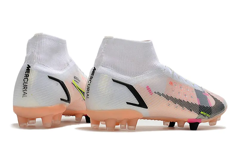 Nike Mercurial Superfly 8 Elite AG - White/Coral Pink/Electric Yellow