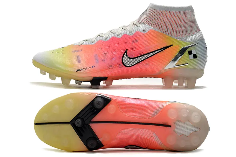 Nike Mercurial Superfly 8 Elite AG - White/Sunset Orange/Sky Blue
