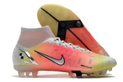 Nike Mercurial Superfly 8 Elite AG - White/Sunset Orange/Sky Blue