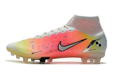 Nike Mercurial Superfly 8 Elite AG - White/Sunset Orange/Sky Blue