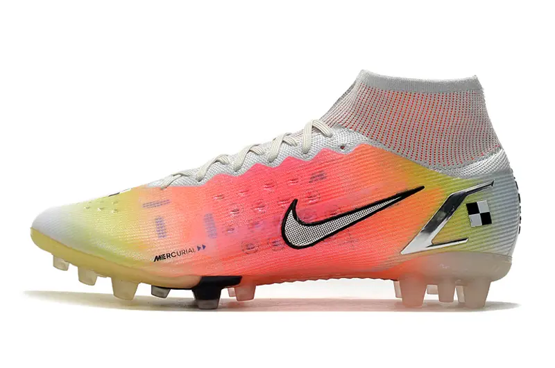 Nike Mercurial Superfly 8 Elite AG - White/Sunset Orange/Sky Blue