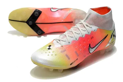 Nike Mercurial Superfly 8 Elite AG - White/Sunset Orange/Sky Blue
