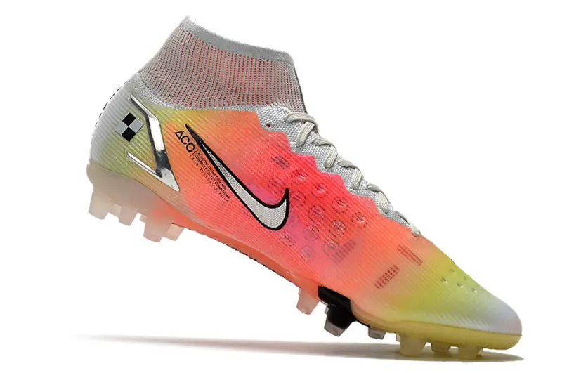 Nike Mercurial Superfly 8 Elite AG - White/Sunset Orange/Sky Blue