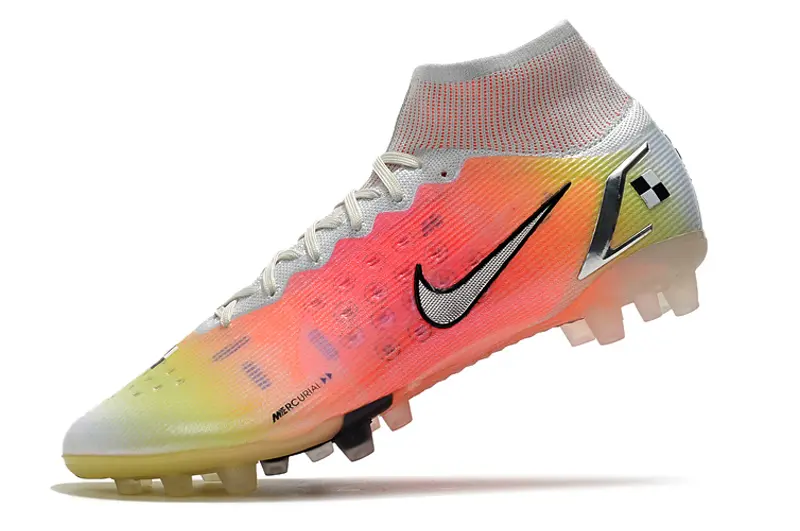 Nike Mercurial Superfly 8 Elite AG - White/Sunset Orange/Sky Blue