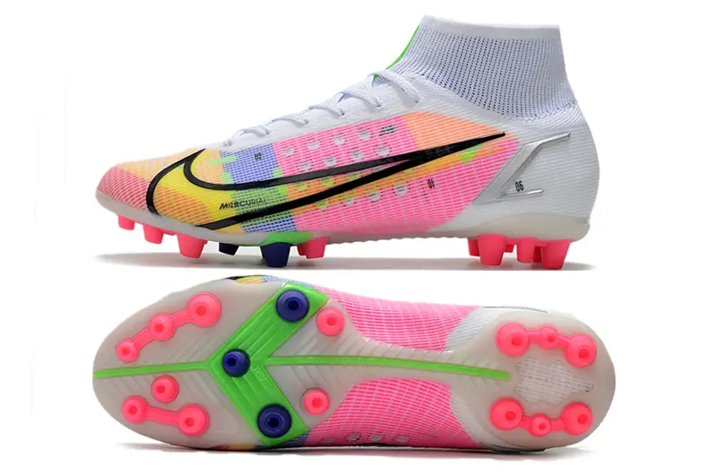 Nike Mercurial Superfly 8 Elite AG - White/Neon Pink/Green