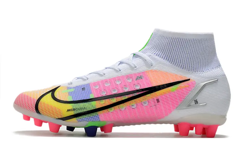 Nike Mercurial Superfly 8 Elite AG - White/Neon Pink/Green