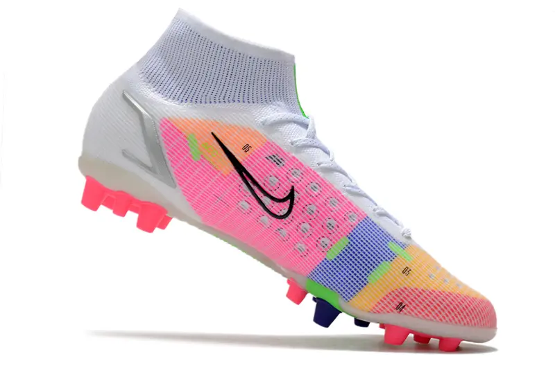 Nike Mercurial Superfly 8 Elite AG - White/Neon Pink/Green