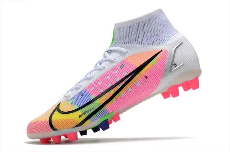 Nike Mercurial Superfly 8 Elite AG - White/Neon Pink/Green