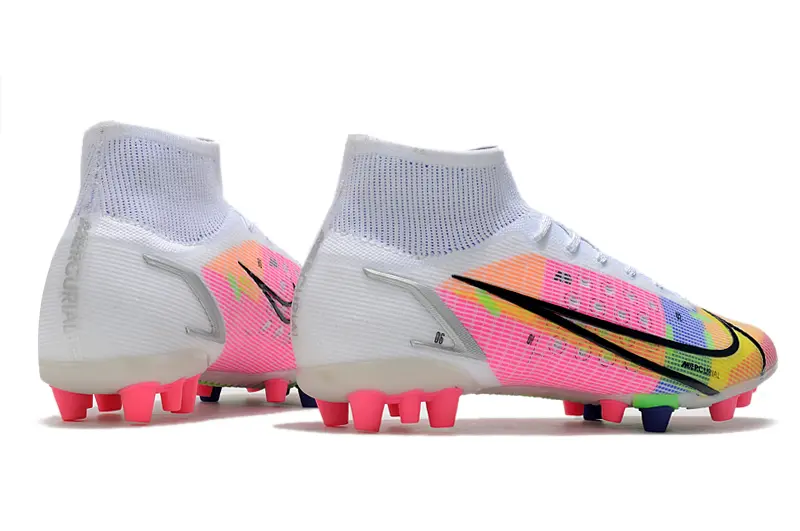 Nike Mercurial Superfly 8 Elite AG - White/Neon Pink/Green