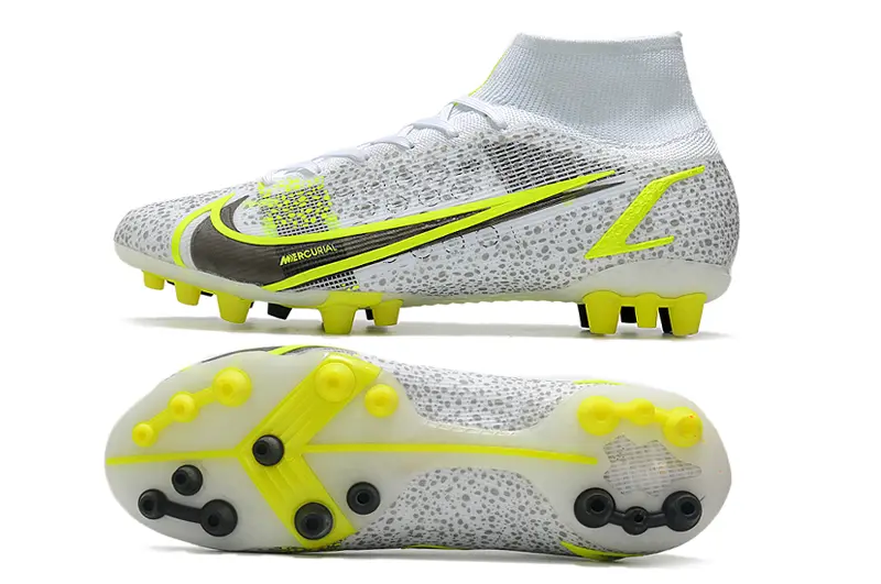 Nike Mercurial Superfly 8 Elite AG - White/Electric Yellow/Sleek Black
