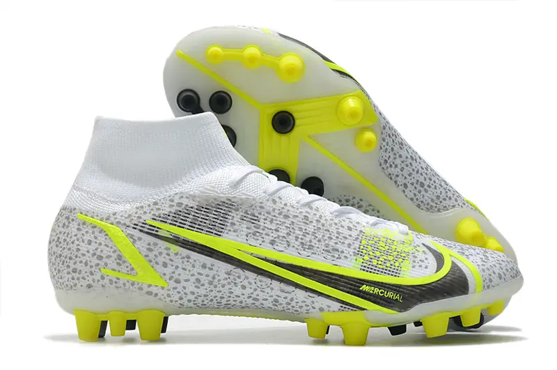 Nike Mercurial Superfly 8 Elite AG - White/Electric Yellow/Sleek Black