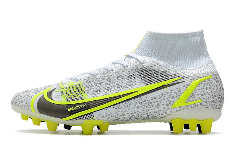 Nike Mercurial Superfly 8 Elite AG - White/Electric Yellow/Sleek Black