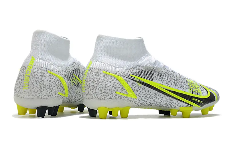 Nike Mercurial Superfly 8 Elite AG - White/Electric Yellow/Sleek Black