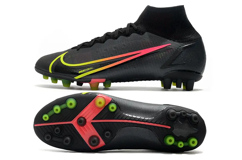 Nike Mercurial Superfly 8 Elite AG - Black/Neon Yellow/Fuchsia Pink