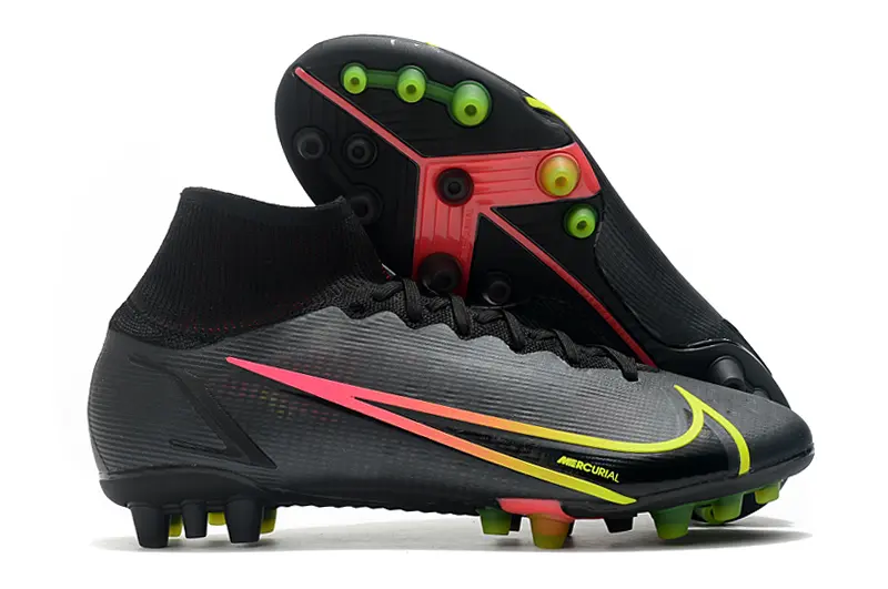 Nike Mercurial Superfly 8 Elite AG - Black/Neon Yellow/Fuchsia Pink