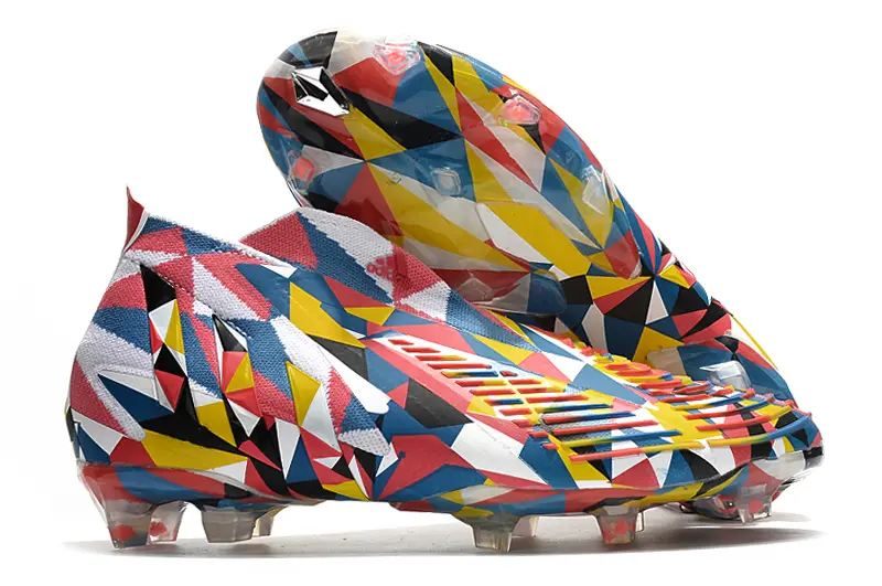 Adidas Predator Edge+ Laceless FG - Red/Vibrant Yellow/Blue Fusion