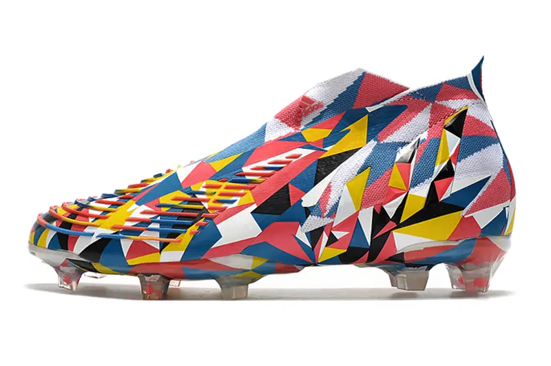 Adidas Predator Edge+ Laceless FG - Red/Vibrant Yellow/Blue Fusion