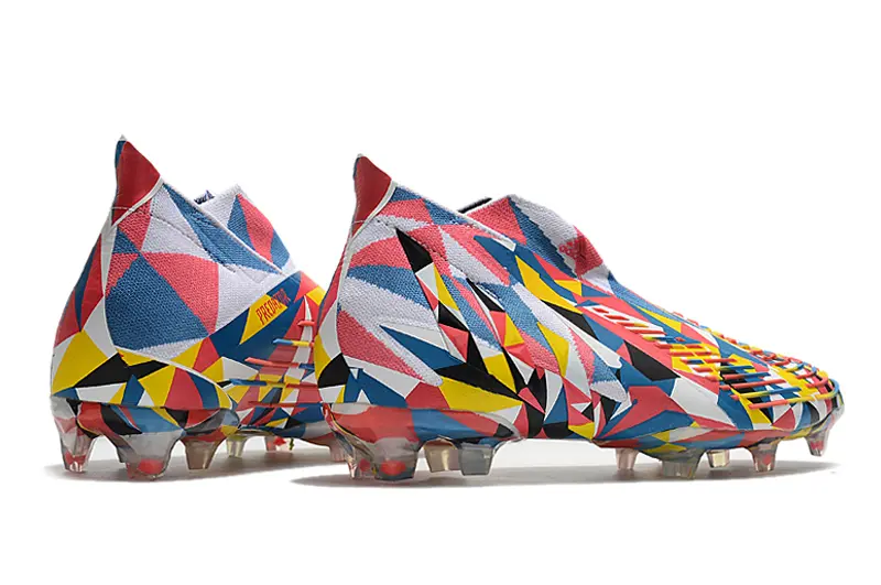 Adidas Predator Edge+ Laceless FG - Red/Vibrant Yellow/Blue Fusion