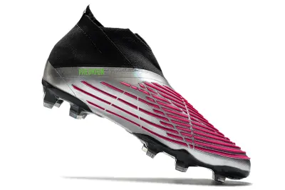 Adidas Predator Edge+ Laceless FG - Silver/Neon Green/Fuchsia Pink