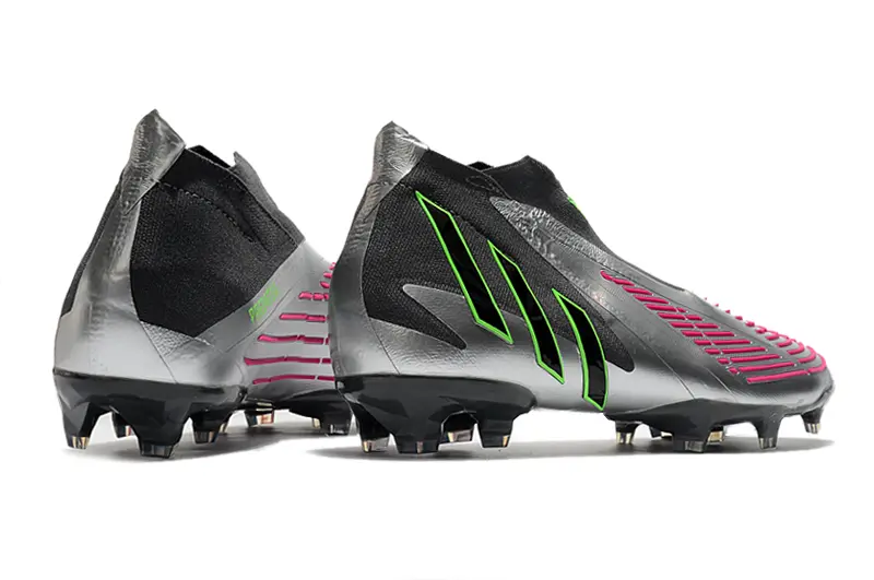 Adidas Predator Edge+ Laceless FG - Silver/Neon Green/Fuchsia Pink