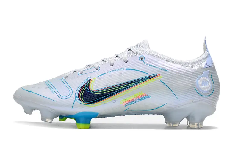 Nike Mercurial Vapor 14 Elite FG - White/Electric Blue/Neon Green
