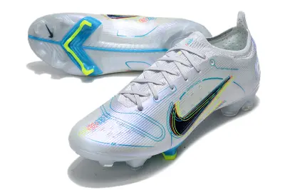 Nike Mercurial Vapor 14 Elite FG - White/Electric Blue/Neon Green