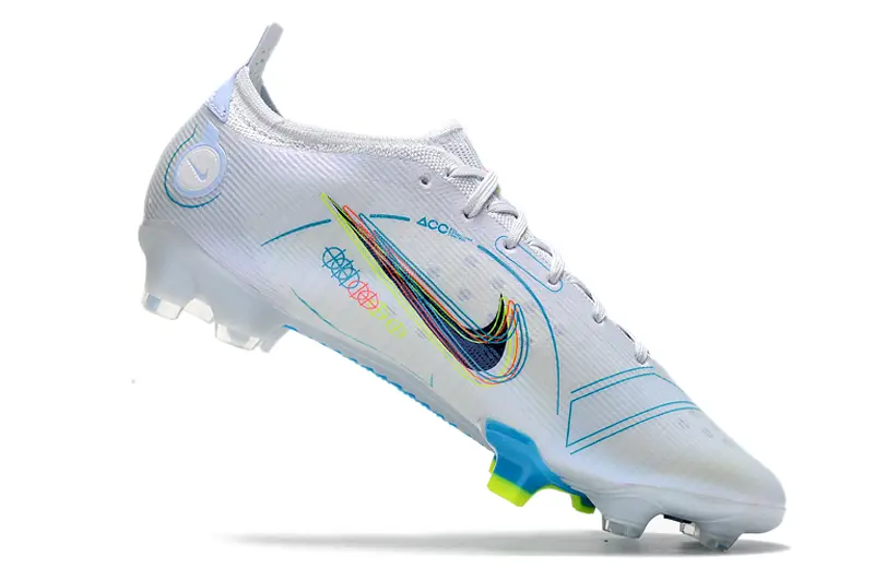 Nike Mercurial Vapor 14 Elite FG - White/Electric Blue/Neon Green