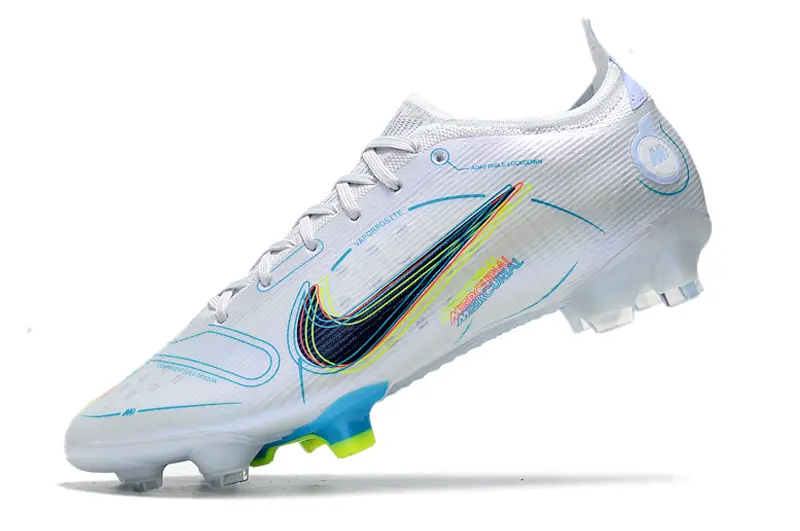 Nike Mercurial Vapor 14 Elite FG - White/Electric Blue/Neon Green