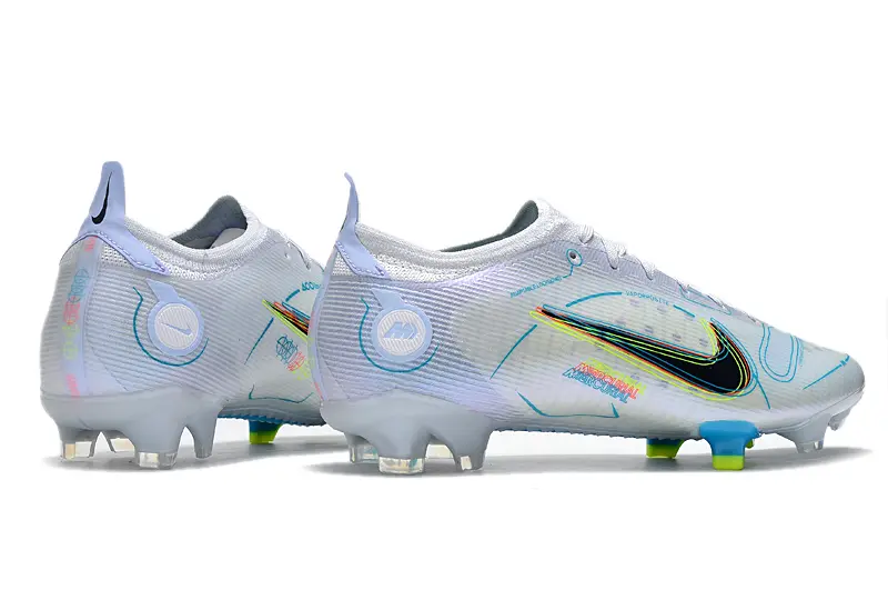Nike Mercurial Vapor 14 Elite FG - White/Electric Blue/Neon Green