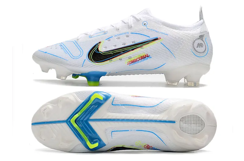 Nike Mercurial Vapor 14 Elite FG - White/Electric Blue/Neon Green