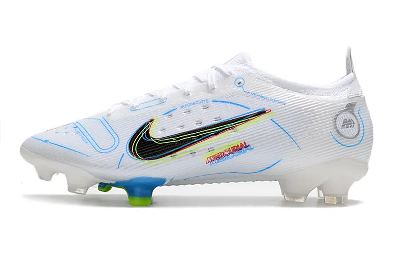 Nike Mercurial Vapor 14 Elite FG - White/Electric Blue/Neon Green